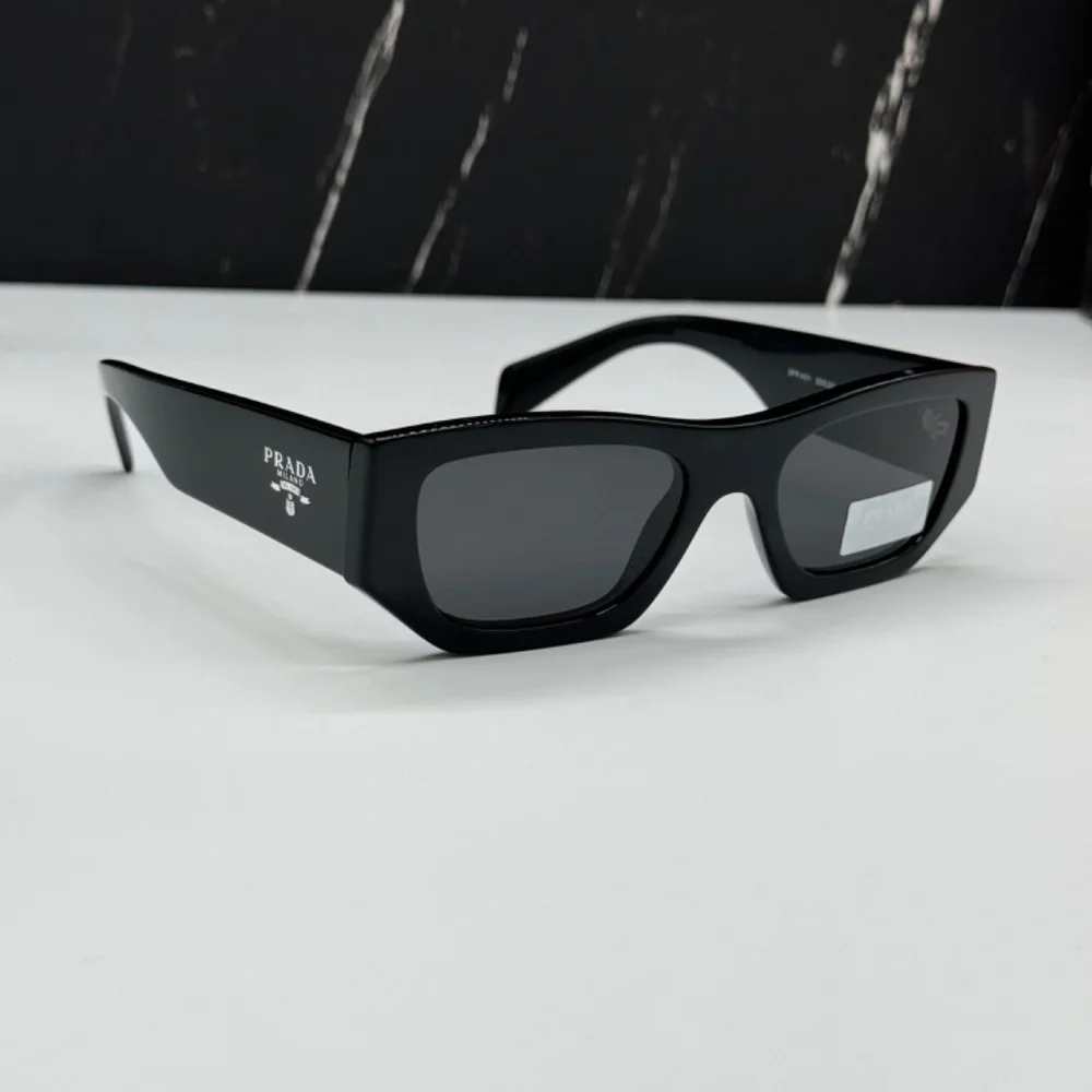 NEW PRADA SPRA01 16K08Z UNISEX SUNGLASSES PRA01S BLACK GEOMETRIC SPR A01 EYEWEAR - Picture 11 of 14